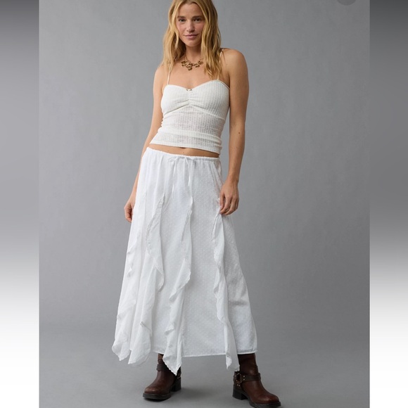 American Eagle Outfitters Dresses & Skirts - NWT AE High-Waisted Cascade Ruffle Maxi Skirt